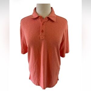 Nicoby Polysonic Coral Polo Golf Shirt-Size M